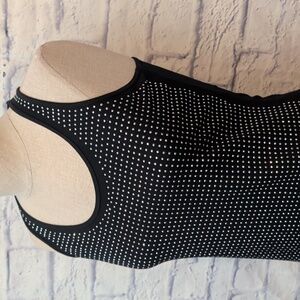 JLO Dress Jennifer Lopez T-back Dress W/ Silver Rhinestones - Size X-Small